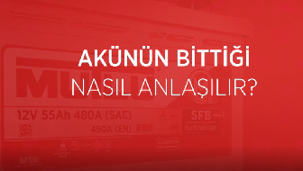 Akünün bittiği nasıl anlaşılır?